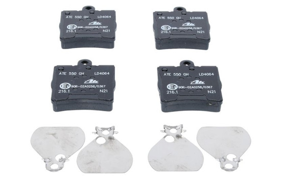 Brake Pad Set, disc brake ATE Ceramic 13.0470-4064.2, Image 4