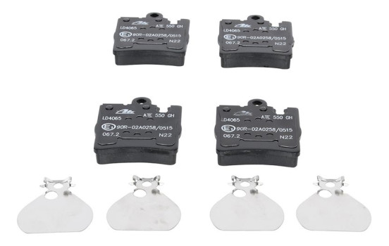 Brake Pad Set, disc brake ATE Ceramic 13.0470-4065.2, Image 4