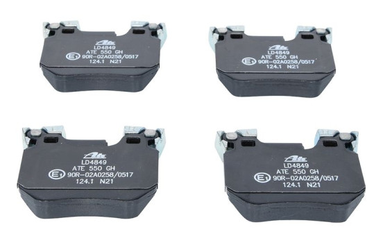 Brake Pad Set, disc brake ATE Ceramic 13.0470-4849.2, Image 2