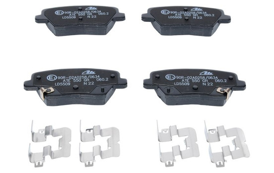Brake Pad Set, disc brake ATE Ceramic 13.0470-5509.2, Image 2