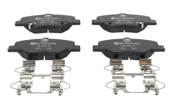 Brake Pad Set, disc brake ATE Ceramic 13.0470-5511.2, Image 2