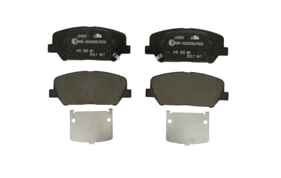 Brake Pad Set, disc brake ATE Ceramic 13.0470-5651.2