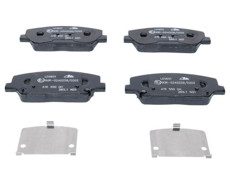 Brake Pad Set, disc brake ATE Ceramic 13.0470-5651.2, Image 3