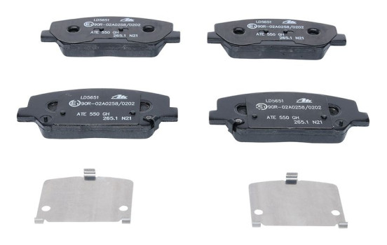 Brake Pad Set, disc brake ATE Ceramic 13.0470-5651.2, Image 3