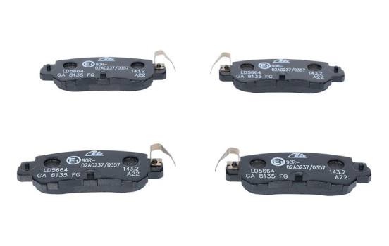 Brake Pad Set, disc brake ATE Ceramic 13.0470-5664.2, Image 2