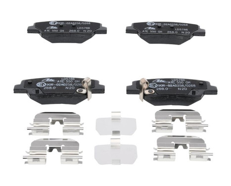 Brake Pad Set, disc brake ATE Ceramic 13.0470-5786.2, Image 2