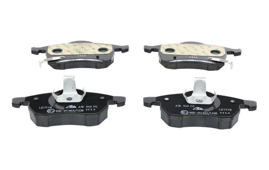 Brake Pad Set, disc brake ATE Ceramic 13.0470-7116.2, Image 4