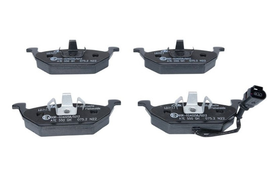 Brake Pad Set, disc brake ATE Ceramic 13.0470-7117.2, Image 4