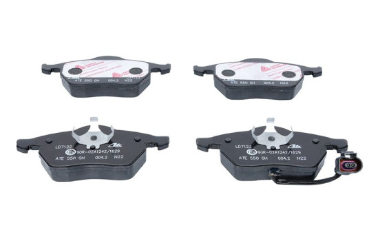 Brake Pad Set, disc brake ATE Ceramic 13.0470-7122.2, Image 4