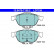 Brake Pad Set, disc brake ATE Ceramic 13.0470-7158.2, Thumbnail 2