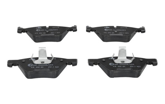 Brake Pad Set, disc brake ATE Ceramic 13.0470-7176.2, Image 4