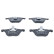 Brake Pad Set, disc brake ATE Ceramic 13.0470-7187.2, Thumbnail 4