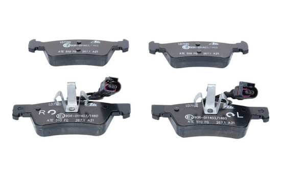 Brake Pad Set, disc brake ATE Ceramic 13.0470-7190.2, Image 3