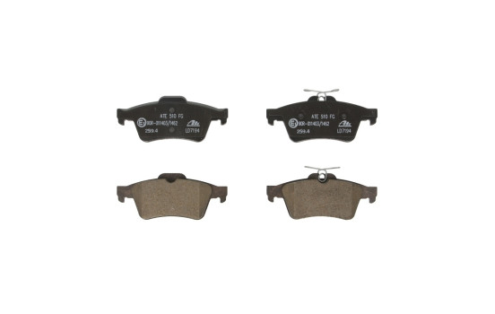 Brake Pad Set, disc brake ATE Ceramic 13.0470-7194.2