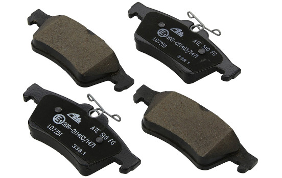 Brake Pad Set, disc brake ATE Ceramic 13.0470-7251.2