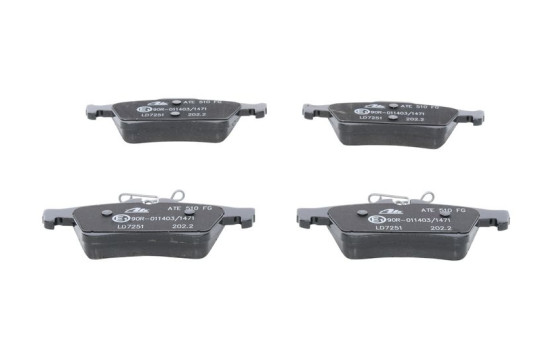 Brake Pad Set, disc brake ATE Ceramic 13.0470-7251.2, Image 4