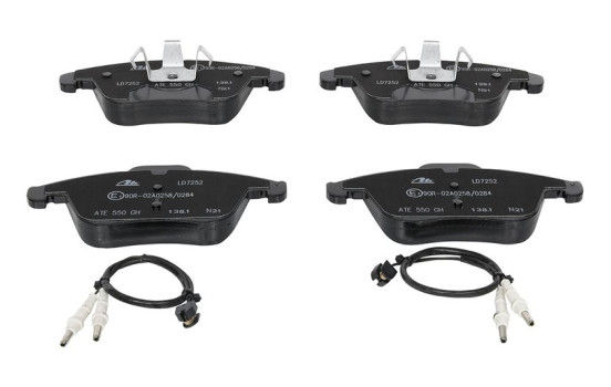 Brake Pad Set, disc brake ATE Ceramic 13.0470-7252.2, Image 4
