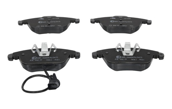 Brake Pad Set, disc brake ATE Ceramic 13.0470-7256.2, Image 4
