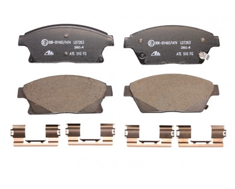 Brake Pad Set, disc brake ATE Ceramic 13.0470-7263.2