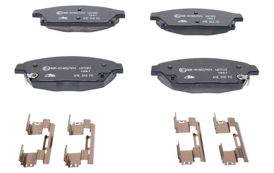 Brake Pad Set, disc brake ATE Ceramic 13.0470-7263.2, Image 4