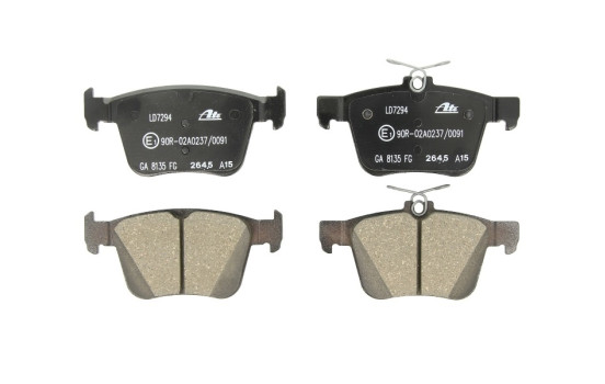 Brake Pad Set, disc brake ATE Ceramic 13.0470-7275.2