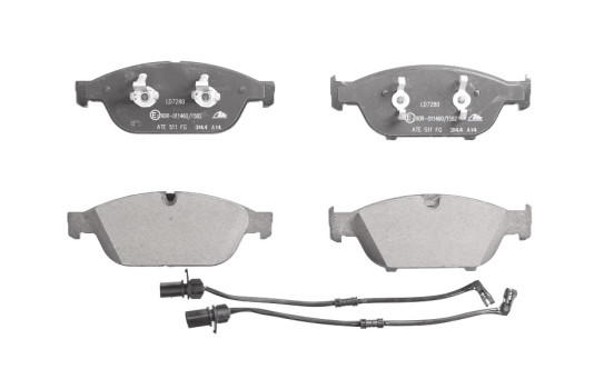 Brake Pad Set, disc brake ATE Ceramic 13.0470-7280.2