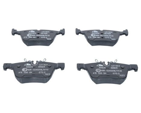 Brake Pad Set, disc brake ATE Ceramic 13.0470-7304.2, Image 3