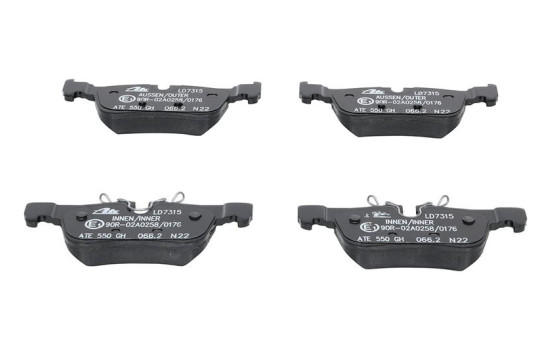 Brake Pad Set, disc brake ATE Ceramic 13.0470-7315.2, Image 2
