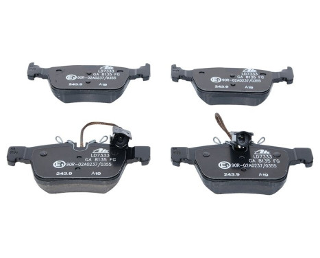 Brake Pad Set, disc brake ATE Ceramic 13.0470-7333.2, Image 3