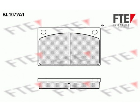 Brake Pad Set, disc brake BL1072A1 FTE