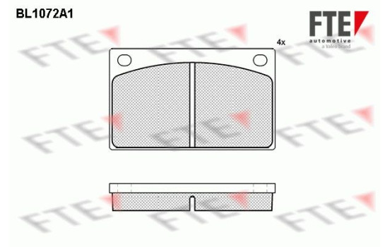 Brake Pad Set, disc brake BL1072A1 FTE