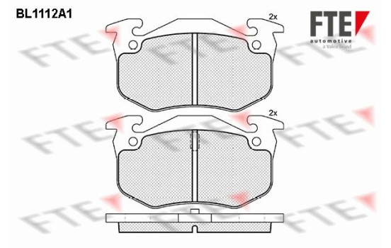 Brake Pad Set, disc brake BL1112A1 FTE