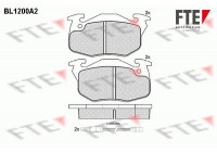 Brake Pad Set, disc brake BL1200A2 FTE