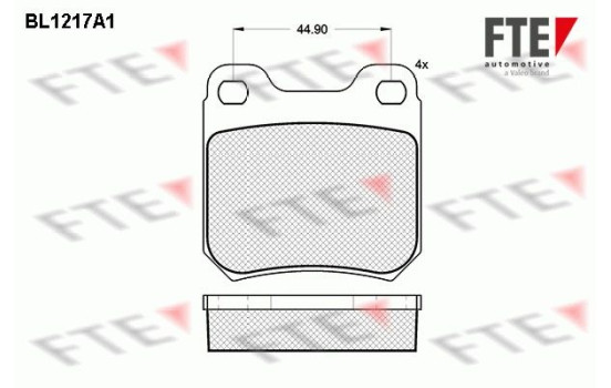 Brake Pad Set, disc brake BL1217A1 FTE