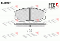 Brake Pad Set, disc brake BL1363A2 FTE