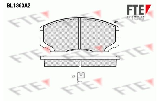 Brake Pad Set, disc brake BL1363A2 FTE
