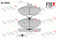 Brake Pad Set, disc brake BL1389A2 FTE