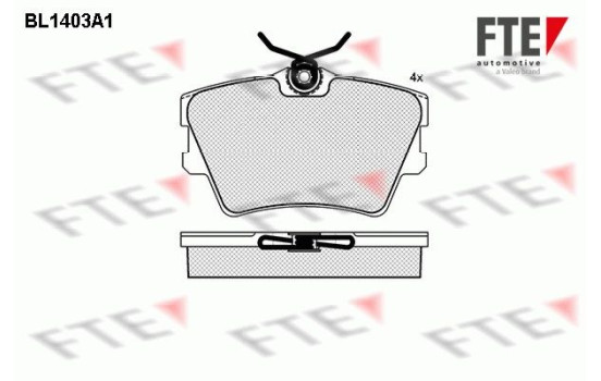 Brake Pad Set, disc brake BL1403A1 FTE