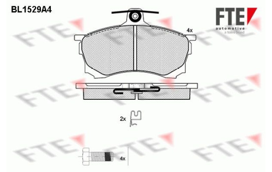 Brake Pad Set, disc brake BL1529A4 FTE