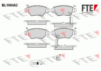 Brake Pad Set, disc brake BL1684A2 FTE