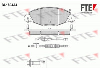 Brake Pad Set, disc brake BL1804A4 FTE