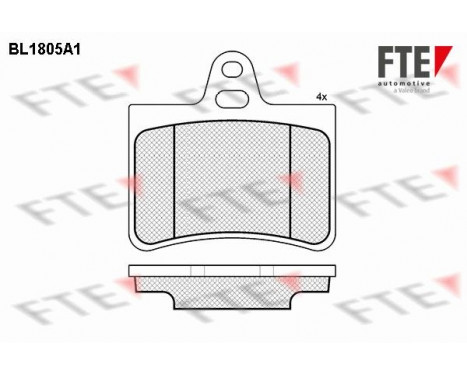 Brake Pad Set, disc brake BL1805A1 FTE