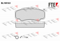 Brake Pad Set, disc brake BL1861A3 FTE