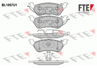 Brake Pad Set, disc brake BL1887U1 FTE