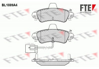 Brake Pad Set, disc brake BL1889A4 FTE