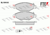 Brake Pad Set, disc brake BL1891A3 FTE