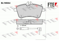 Brake Pad Set, disc brake BL1986A4 FTE