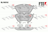 Brake Pad Set, disc brake BL1987A2 FTE