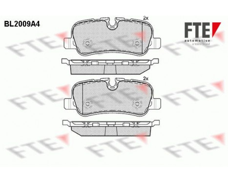 Brake Pad Set, disc brake BL2009A4 FTE