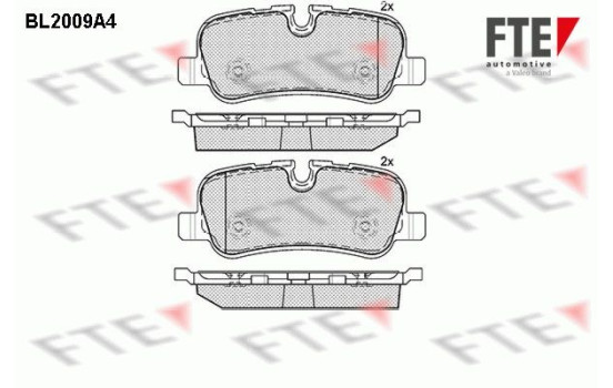 Brake Pad Set, disc brake BL2009A4 FTE